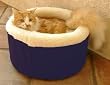 Small 16" Cat Cuddler Pet Bed - Blue