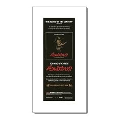 BOB MARLEY Exodus 380x202mm Matted Music Print/Mini Poster - White