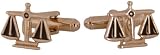 Gold-Tone Scales of Justice Cufflinks by Cuff-Daddy