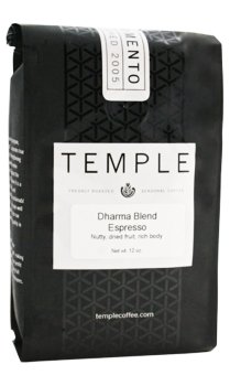 Temple Coffee "Dharma Espresso Blend" Medium Roasted Whole Bean Coffee - 5 Pound Bag