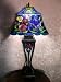 Tiffany-style Floral Table Lamp with Lighted Base