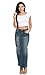 Women's Stone Washed Long Denim A-line Maxi Skirt
