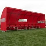 Soccer Innovations 1000-P MVP Stadium Team Shelter (call 1-800-234-2775 to order)