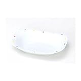 色絵水玉　オーバルプレート（赤） 【和皿・洋皿 波佐見】 【3個組】