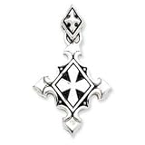 Sterling Silver Antiqued Gothic Pendant