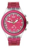 Swatch Irony Diaphane Chrono Full-Blooded Raspberry Fuchsia Dial Unisex watch #SVCK4050AG