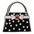 Finders Key Purse Black Polka Dot Purse Keychain