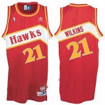 NBA Men's Atlanta Hawks Dominique Wilkins Retired Player Swingman Jersey (Red, Medium)