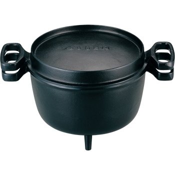 南部鉄器 及源(盛栄堂) ダッチオーブン天火(両手) 26cm (F-358)【鉄鋳物・南部鉄の鍋】