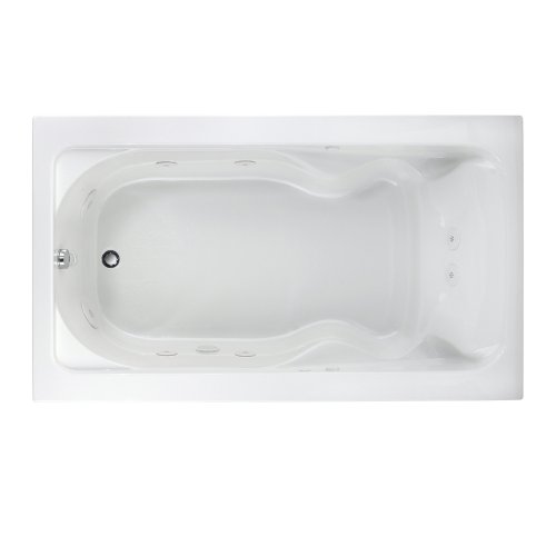 American Standard 2774.018WC.020 Cadet 6-Feet by 42-Inch Whirlpool with Everclean and Hydro Massage System-I, White