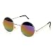 Tedd Haze 60's John Lennon Brille Silber-Rainbow mit Brillen Beutel