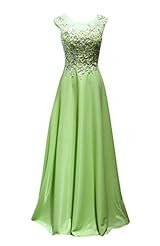 Sequined Lace Beaded Crystal Crystals Chiffon Evening Dress/Prom Dress 