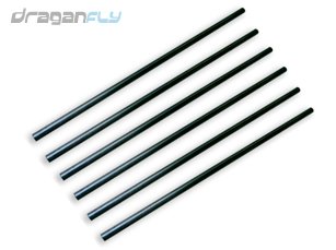 Combo of Six (6) Draganflyer Carbon Fiber Replacement Frame Tube Rods Combo of Six (6) Draganflyer Carbon Fiber Replacement Frame Tube Rods