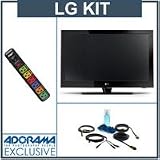 LG 55LH55 55 Full HD LCD TV 1080p with Accessory Kit (2 HDMI Cables, 1 RGB Cable, 1 Audio Cable, Plasma / LCD Clean Kit, Monster 6 Outlet Surge Protecti