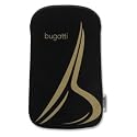 bugatti Tasche SlimCase SoftTouchNeopren golden "b" passend f&uuml;r LG Electronics KB770, KB 770, schwarz, gold