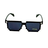 おもしろサングラス　アメリカン雑貨 パーティー　イベントグッズ 個性派サングラス　【デジタルサングラス　ブラック】