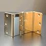 Expandable Offset Door Hinges Brass