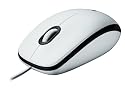 Logitech M100 Maus schnurgebunden weiß