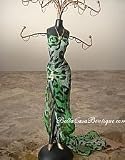 Jewelry Display Doll- Sexy Wild Green Dress