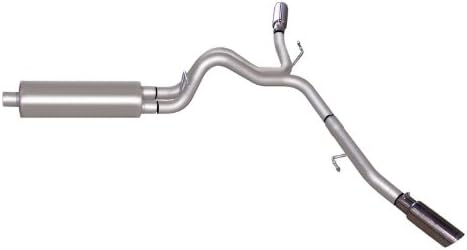 Gibson Performance Exhaust 62211 Cat-Back Dual Extreme Exhaust Stainless 2.5in. Tubing 7in. Rd Body 2.75in. Center In/2.5 in. Dual Outlet L-19in. 3.5in. Slash-Cut Tip Exit Behind Each Rear Tire Cat-Back Dual Extreme Exhaust