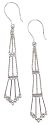 14k White Gold Chandelier Earrings