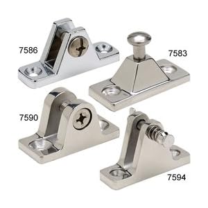 DECK HINGE 90 Degree Chrome Plated Zinc by