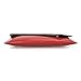 BMC Fashionably Chic Hot Rod Red Faux Leather Gold Metal Accent Envelope Style Statement Clutch