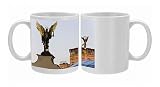 Archangel Michael sculpture in Independence Square, Kiev, Ukraine, Europe Photo Mugs