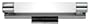 Kenroy Home 90827CH Tubo 1-Light Vanity with Opal Acrylic Diffuser Shade, Chrome, Medium