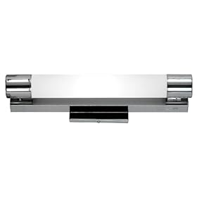Kenroy Home 90827CH Tubo 1-Light Vanity with Opal Acrylic Diffuser Shade, Chrome, Medium