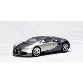 AUTOart 1:32 Slot Car Bugatti EB 16.4 Veyron 4WD Grey & Silver Genf Show Car 2003
