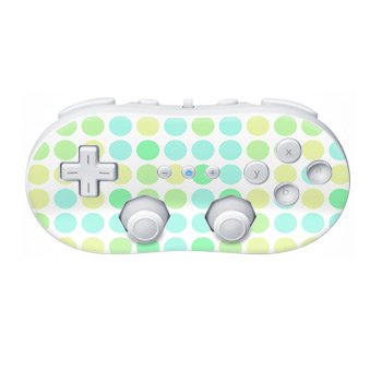 Mint Dots Design Nintendo Wii Classic Controller Protector Skin Decal Sticker