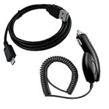 Car & USB charger power pack for Google Nexus One (Black)