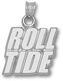 Alabama Crimson Tide Solid Sterling Silver ''ROLL TIDE'' Pendant