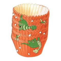 Kaiser Bakeware Patisserie Dinosaur Paper Baking-Cups Large
