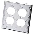 On The Edge 790029 Diamond Plate Double Outlet