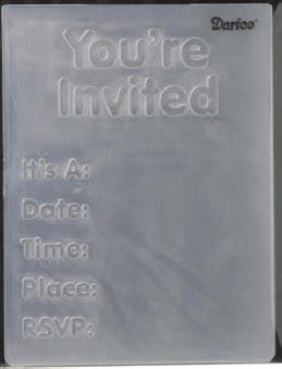 Darcie A2 Embossing Folder- You're Invited Invitation Essentials