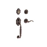 Baldwin 5305.112.LHRH Canterbury Entrance Lock Set Venetian Bronze