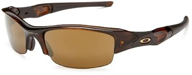 Click here to buy Oakley Mens Flak Jacket Chrome Iridium Polarized Sunglasses by Oakley.