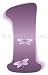 "l" Purple Dragonfly Alphabet Letter Name Wall Sticker - baby nursery girls room decor baby nursery girls room decor decoration decorations mural stickers bedroom