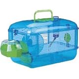Biddie Buddies Blue Starter Home Suite Small Animal Cage- 18" length x 10.25" width x 10.25" height