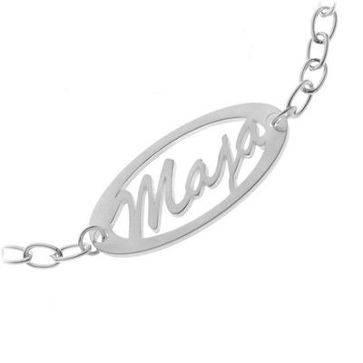 Schmuck-Pur Echt Silber Fußkette mit Wunsch-Namen z.B. Emily