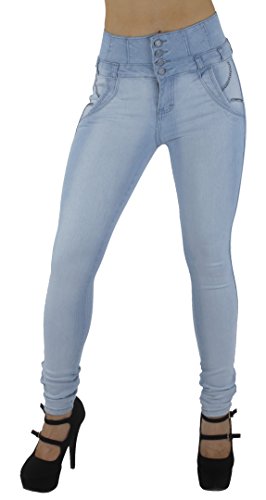 Style M1127- Colombian Design, High Waist, Butt Lift, Levanta Cola, Skinny Jeans
