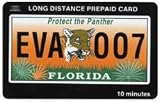 Collectible Phone Card: Florida 'Protect the Panther' License Plate