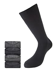 4 Pairs of Collezione Square Textured Socks