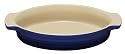 Le Creuset Stoneware 9-1/2-Inch Oval Baking Dish, Cobalt Blue