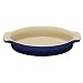 Le Creuset Stoneware 9-1/2-Inch Oval Baking Dish, Cobalt Blue