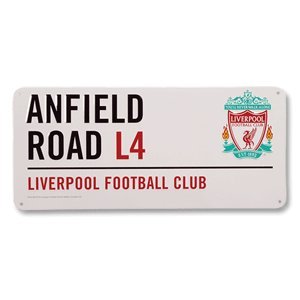 Official Liverpool FC Anfield Road L4 Metal Street Sign