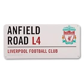 Official Liverpool FC Anfield Road L4 Metal Street Sign