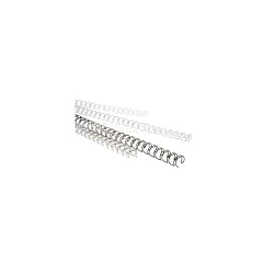 30 Drahtbinder�cken mit 34 Ringen 12 mm silber